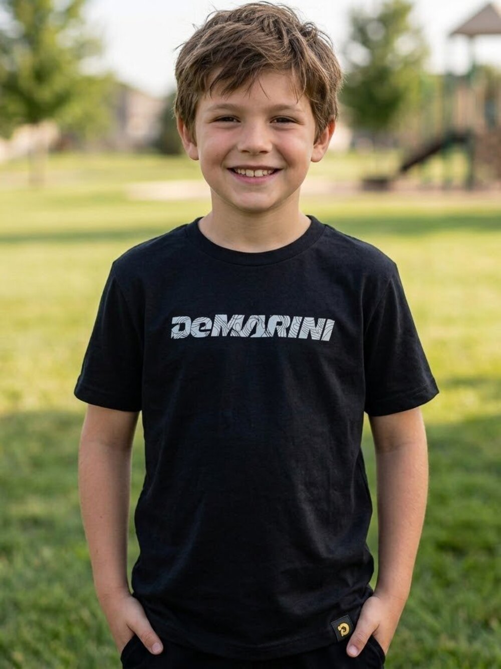 *3 FOR $9* NEW Demarini Boys Baseball Mercy Woodmark Tech Training Top Tee L YL